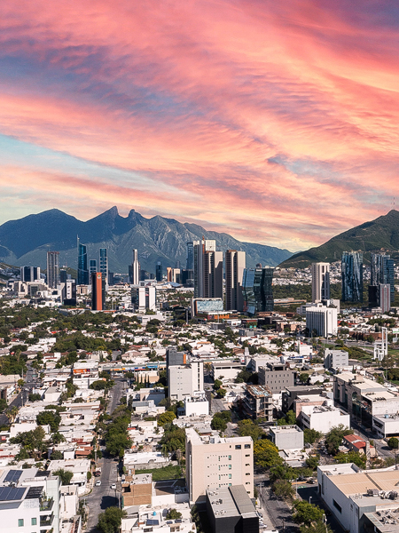 Monterrey at dusk